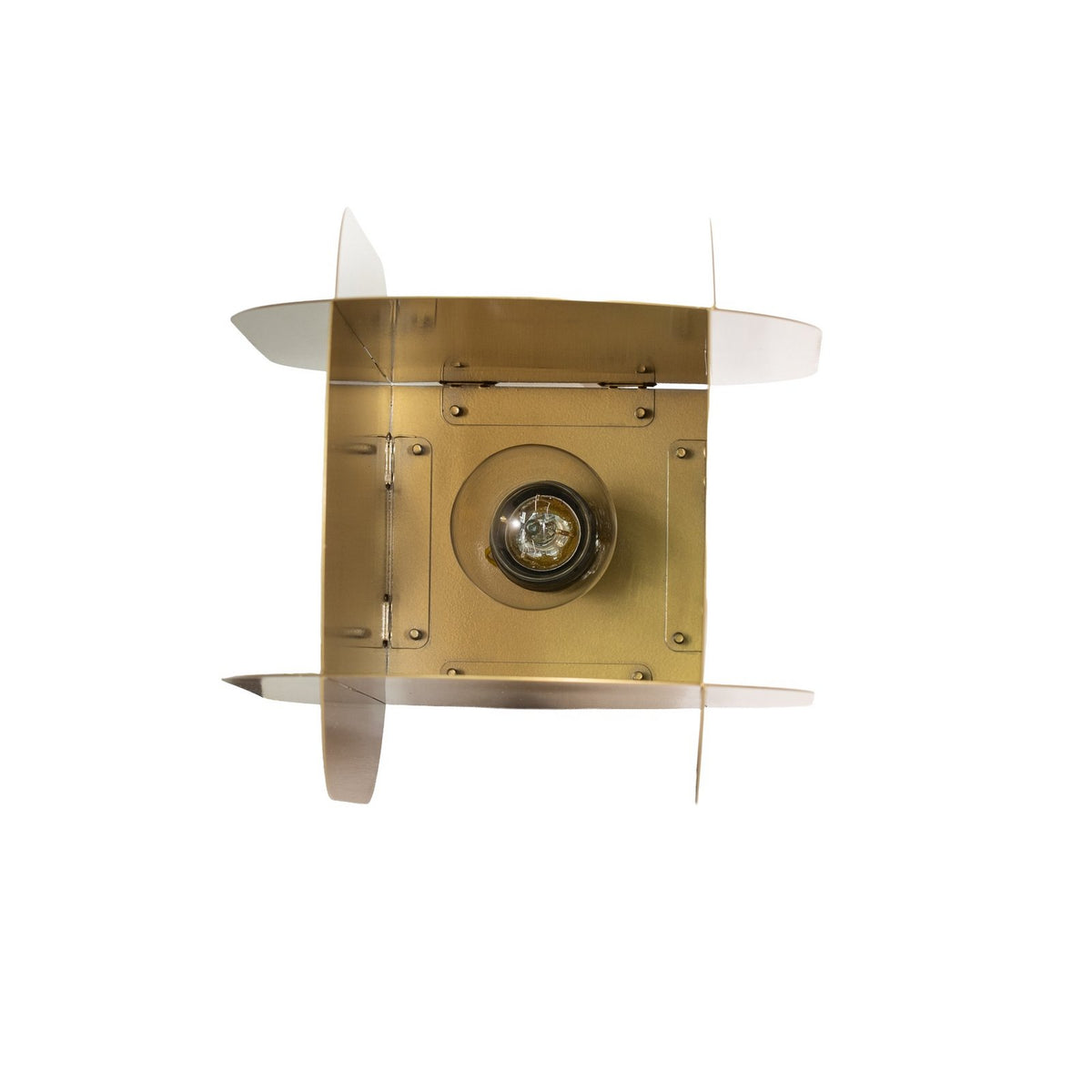 Opviq Hängeleuchte Pendelleuchte Corner gold Metall Lampe Leuchte E27 - 8684283486571