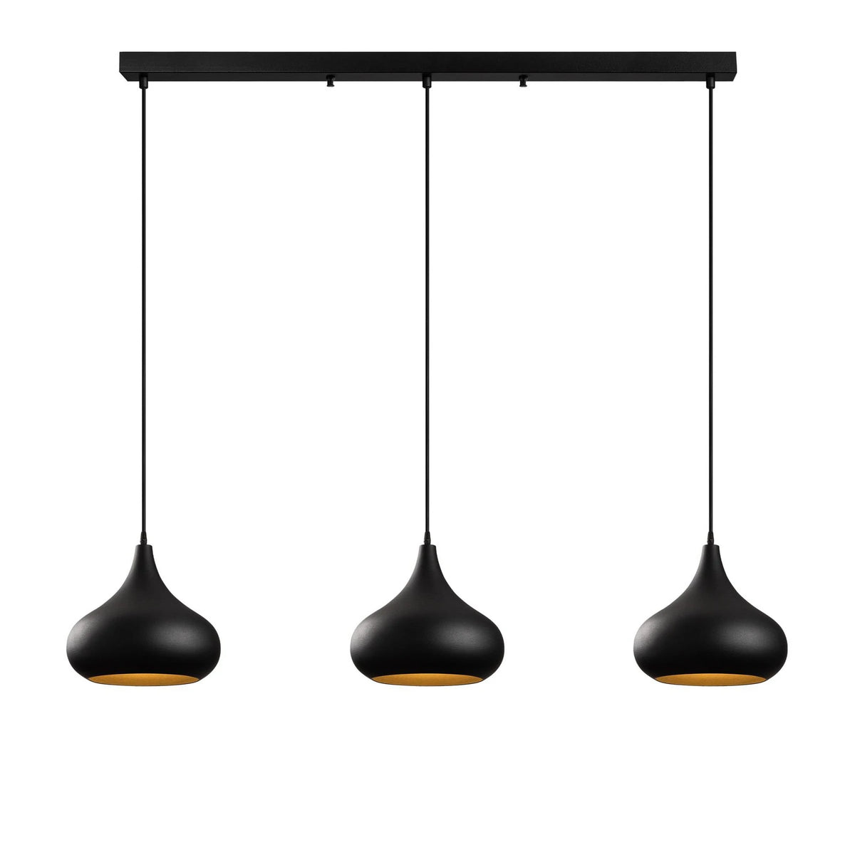 Opviq Hängeleuchte Pendelleuchte Muba schwarz Metall Länge 120 cm616 - 8684283493456