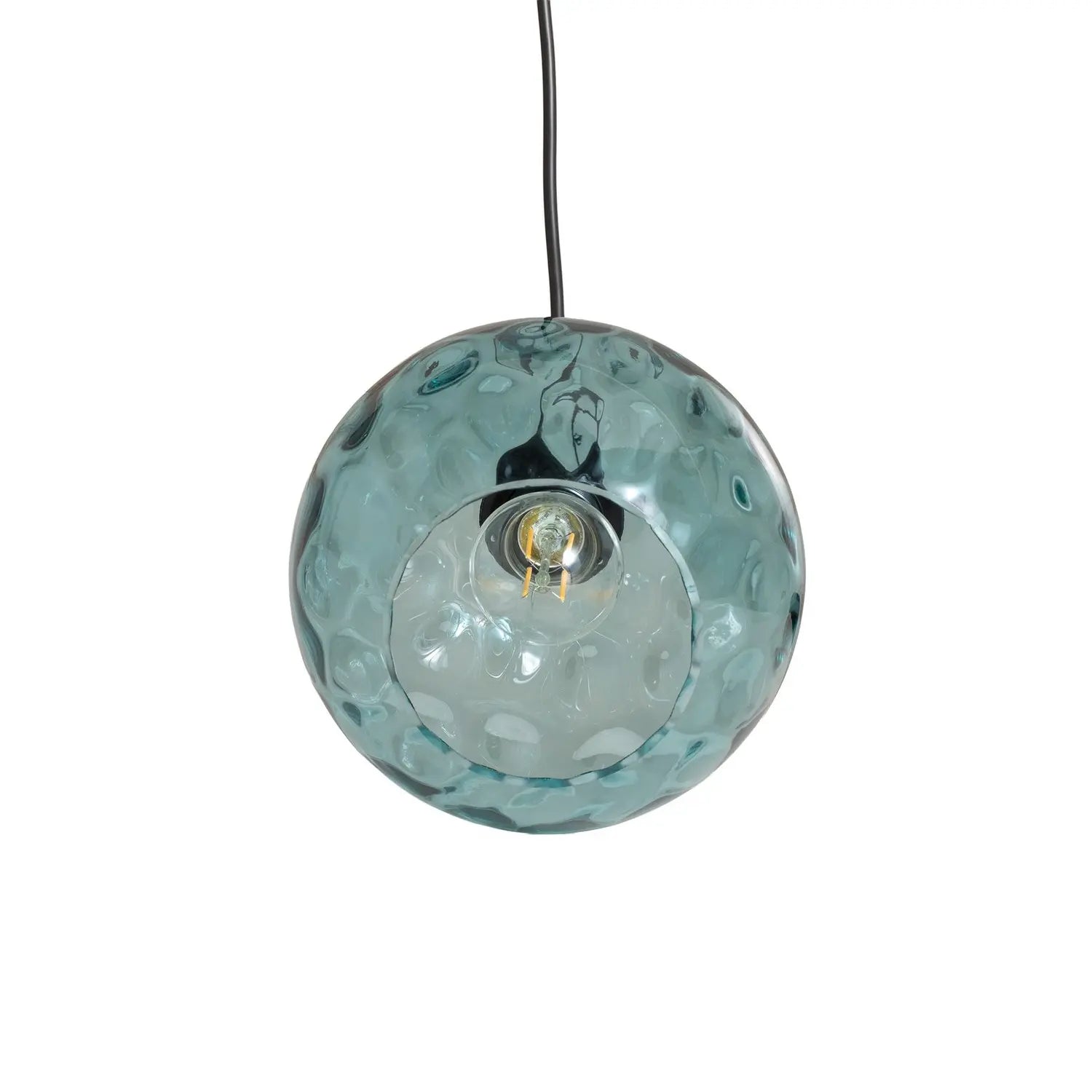 B-Ware Opviq Pendelleuchte Hängelampe Benek Glas Blau E27 Lampe 20cm Siehe Text - 8684283472031