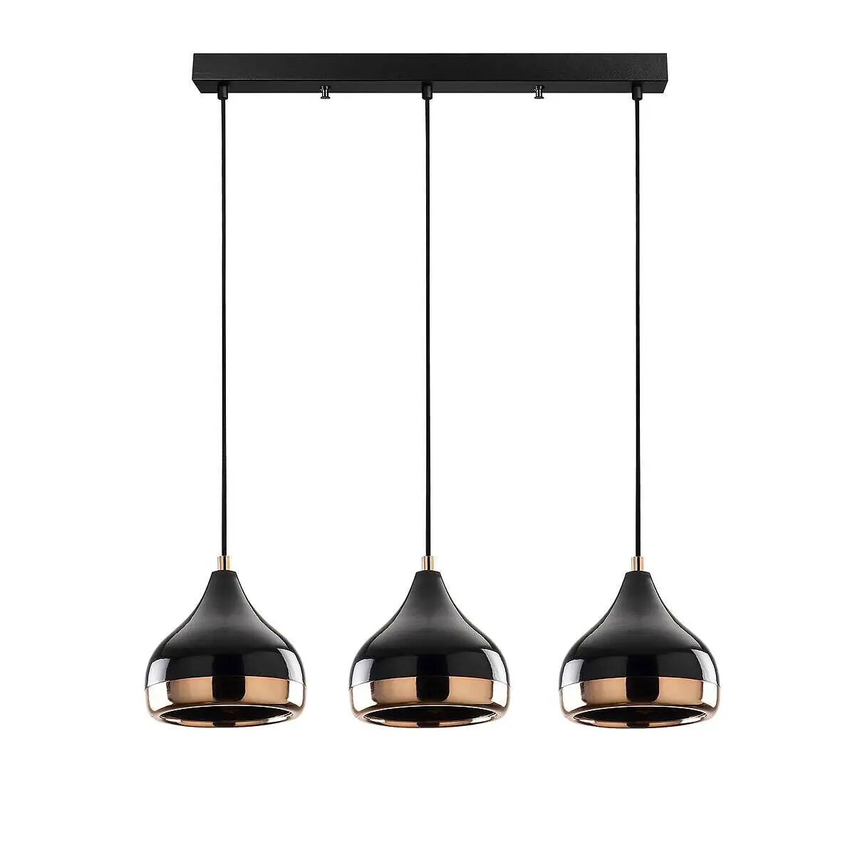B-Ware Opviq Pendelleuchte Hängeleuchte Yildo Schwarz Kupfer Metall Wohnzimmer E27 863 - 8684283486670