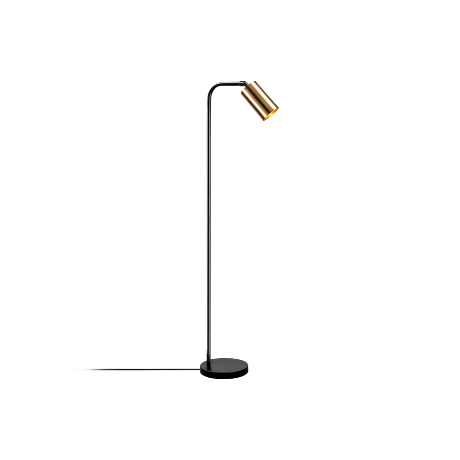 Opviq Stehleuchte Stehlampe Lampe Emek 4081 Schwarz Schirm Gold Antik Metall B-Ware - 8681875989960