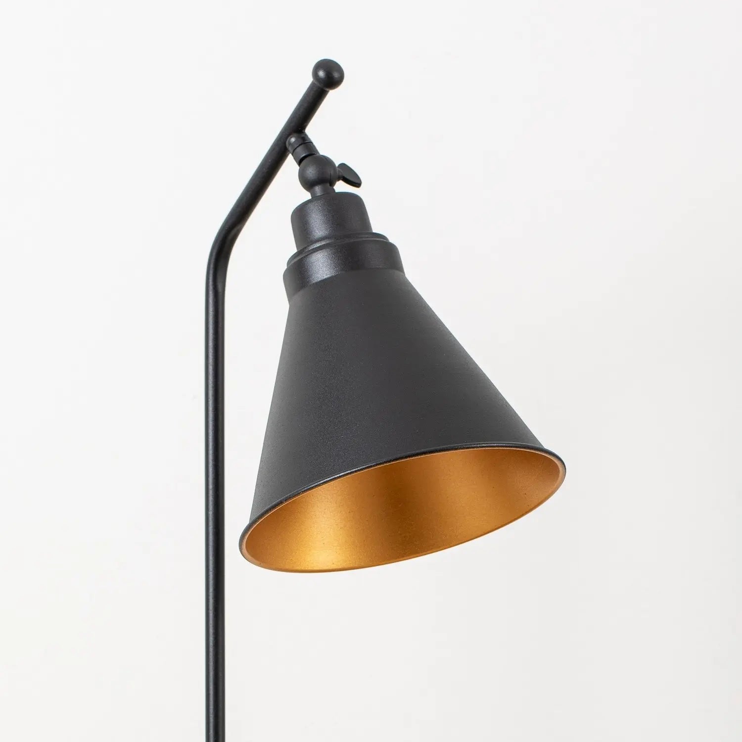 B-Ware Opviq Tischlampe Tischleuchte Metall Schwarz Gold Sivani Mr 608 Schalter 50 Cm - 8681875638202