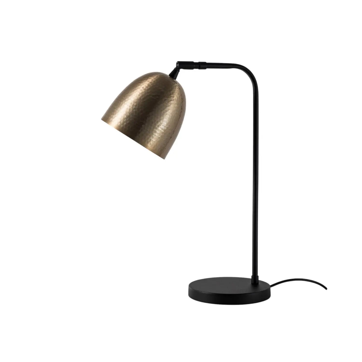 B-Ware Opviq Tischleuchte Lampe Tattoo 5031 Gold Patiniert Metall Schwarz 52 Cm E27 - 8682870815933