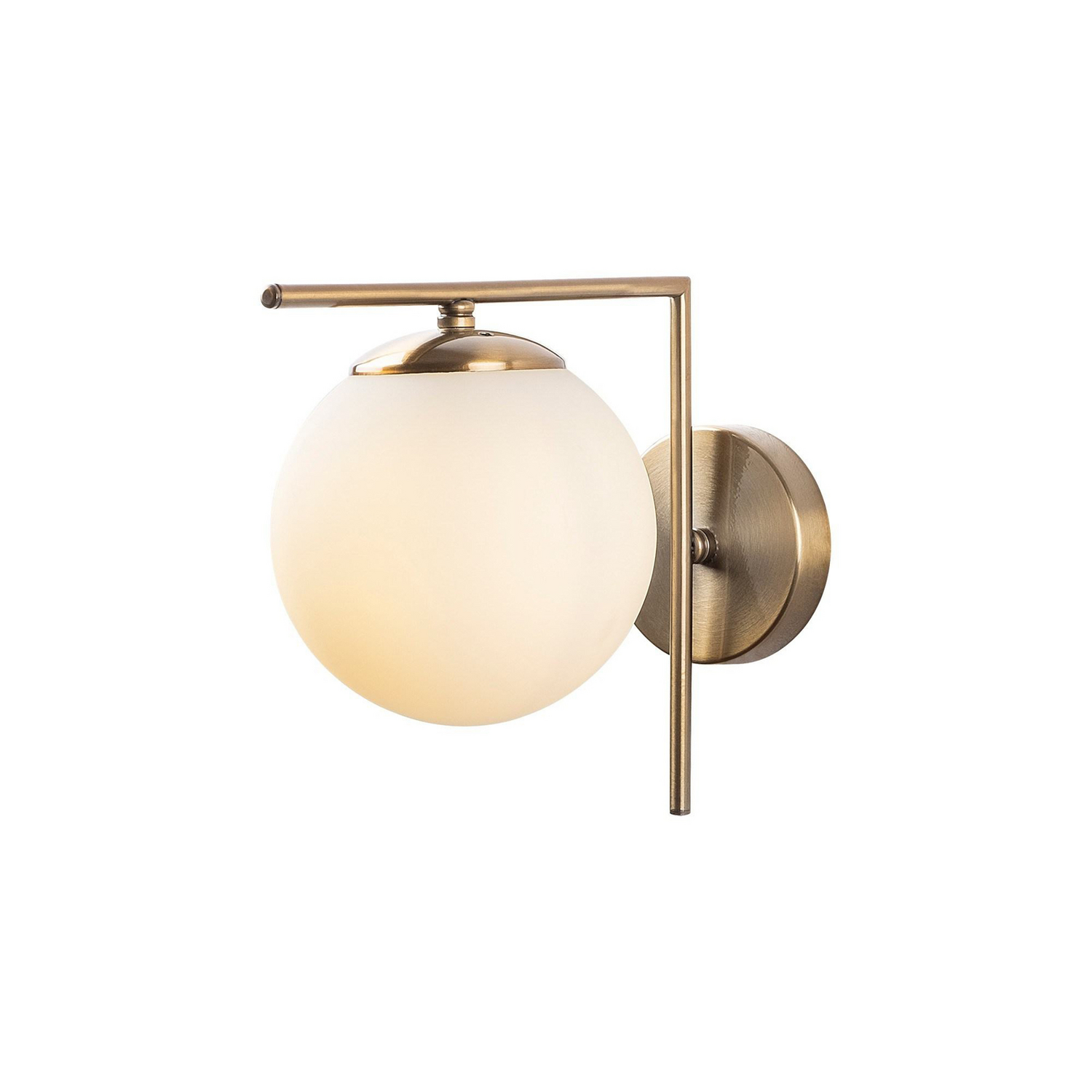 Opviq Wandleuchte 7141 Antique Goldfarben Antik Opalglas ø 10 Cm Lampe Leuchte B-Ware - 8683342852340