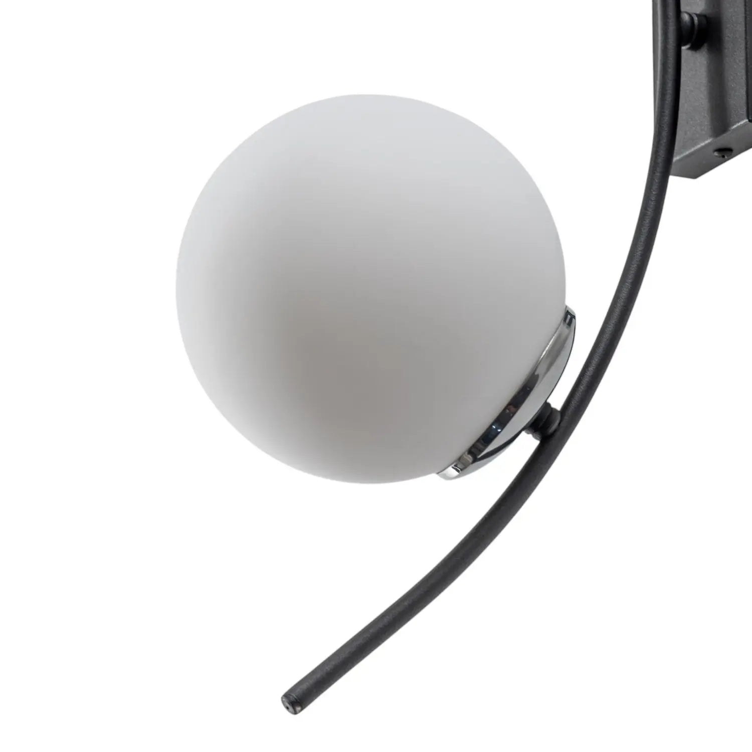 B-Ware Opviq Wandleuchte Wandlampe Hilal Schwarz Opalglas Beleuchtung Höhe 44 Cm - 8681875467994