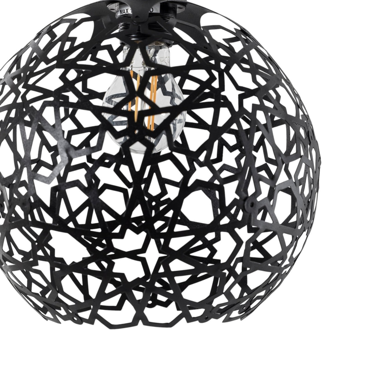 Opviq Fellini Hängelampe Pendelleuchte MR-785 Lampe 1-flammig Ø 25cm schwarz - 8681875641752