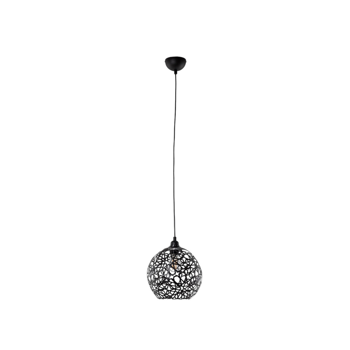 Opviq Fellini Hängelampe Pendelleuchte MR-785 Lampe 1-flammig Ø 25cm schwarz - 8681875641752