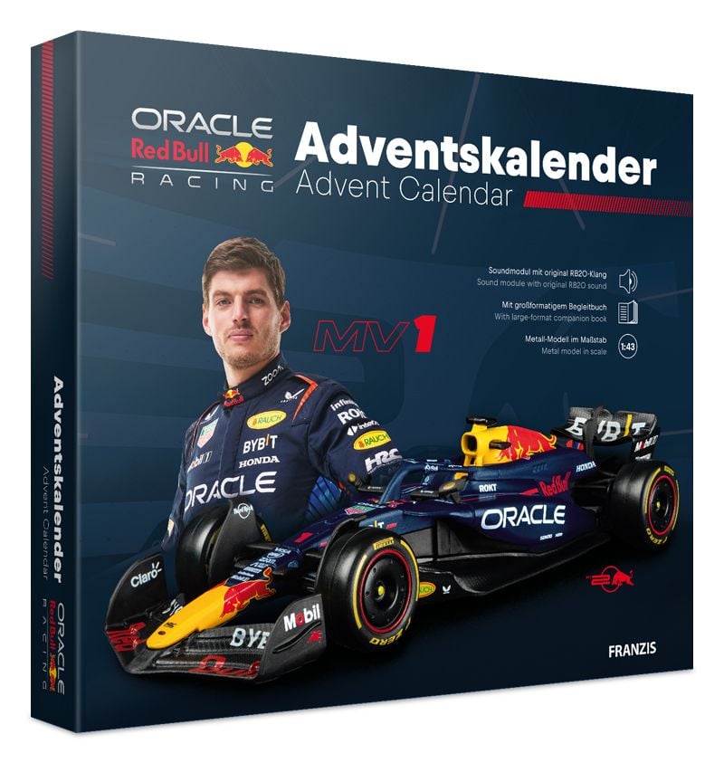 FRANZIS Adventskalender Kalender Oracle Red Bull Racing Produkt Deutsch Englisch - 4019631672452