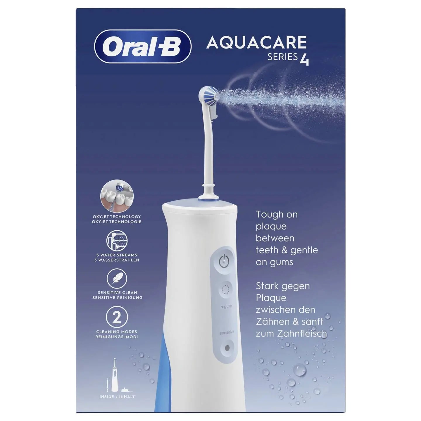 B-Ware Oral B Munddusche Zahnpflegegerät Munddusche Aqua Care Weiß Zahnreinigung - 4210201436409