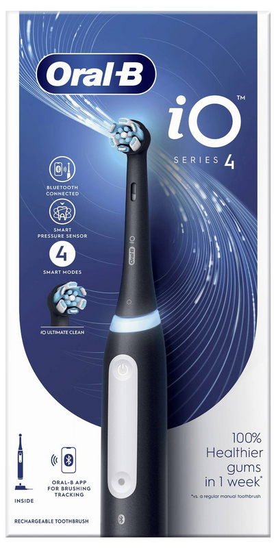 Oral B I O Series 4 Black Solo Series 4 Elektrische Zahnbürste Schwarz Munddusche B-Ware