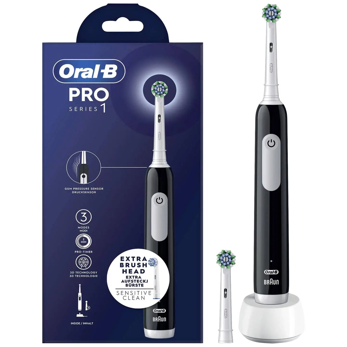 Oral B Pro Clean Reiseetui Zahnbürste Elektrische Zahnbürste Schwarz
