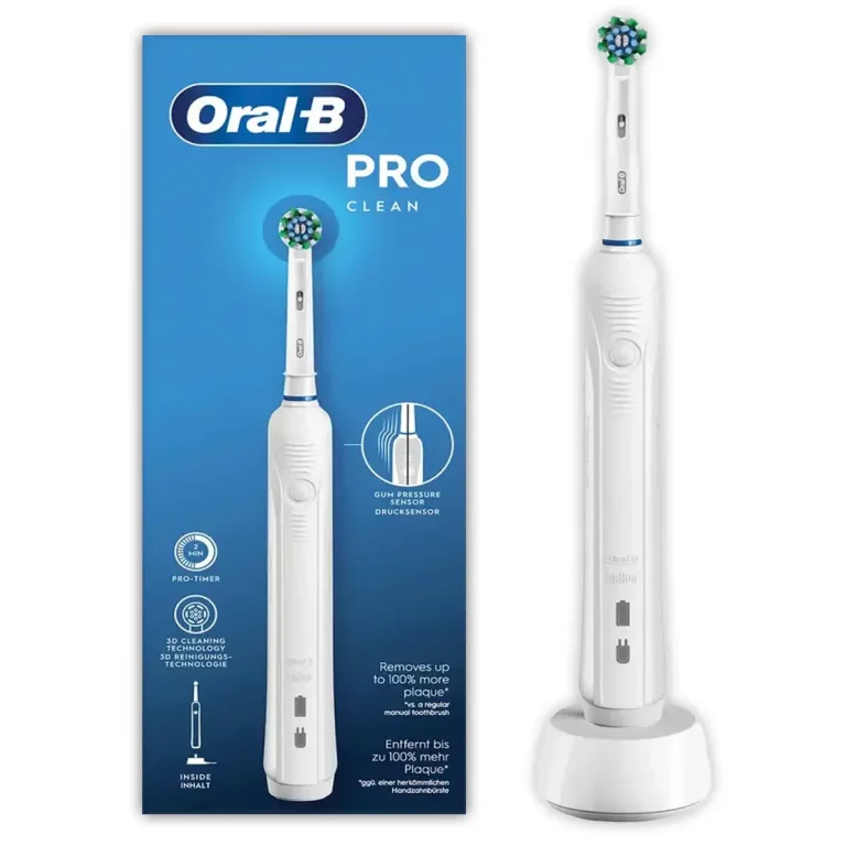 Oral B Pro 1 Clean Elektrische Zahnbürste Weiß Timer Pulsierend Oszillierend B-Ware - 8006540757567