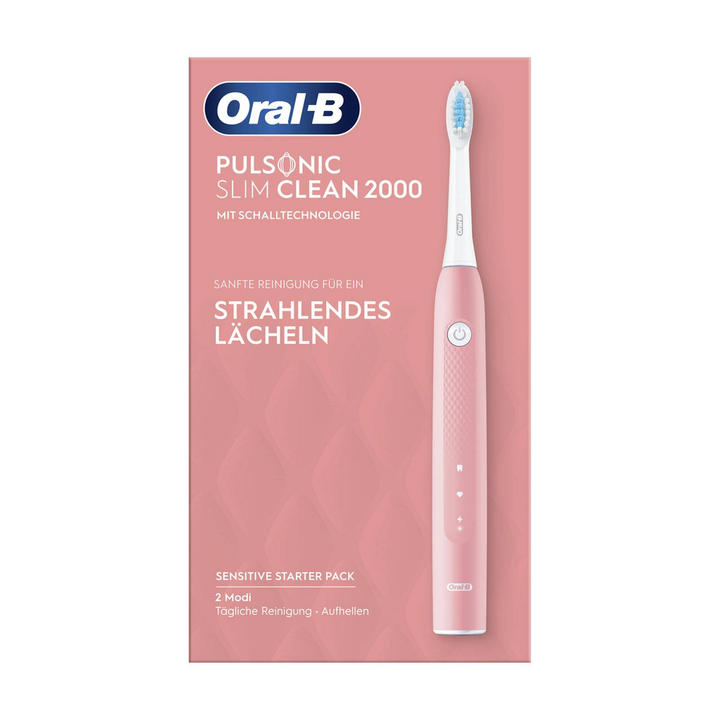Oral B Pulsonic Slim Clean 2000 Elektrische Zahnbürsten Schallzahnbürsten Pink   B-Ware