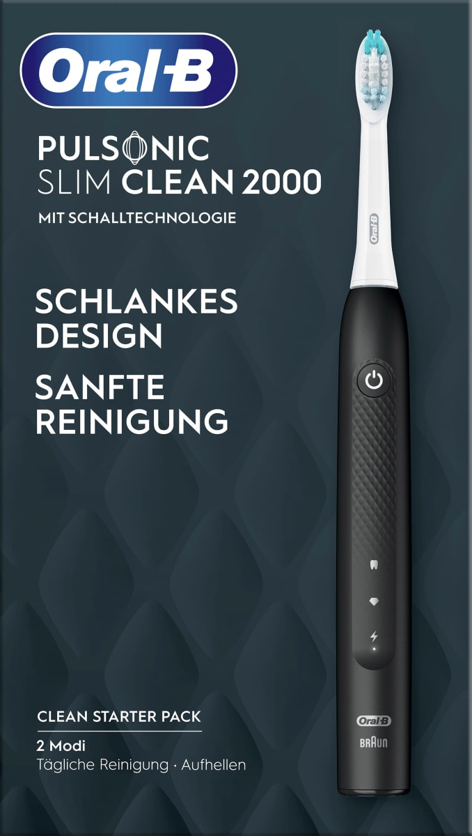 Oral-B Pulsonic Slim Clean 2000 Elektrische Zahnbürste Schallzahnbürste Schwarz - 4210201396208