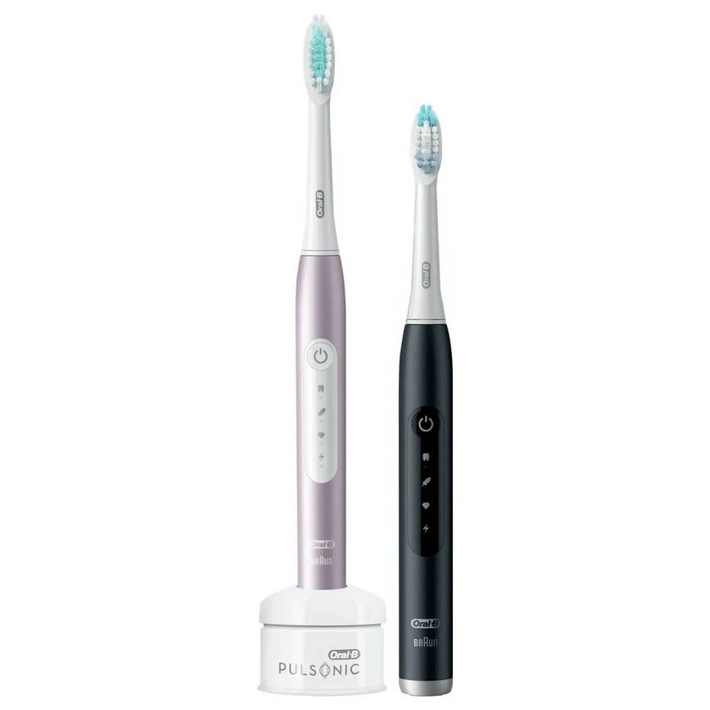 D-Ware Oral B Elektrische Zahnbürste Schall Rosegold Schwarz Pulsonic Slim Luxe 2er Set - 4210201396345