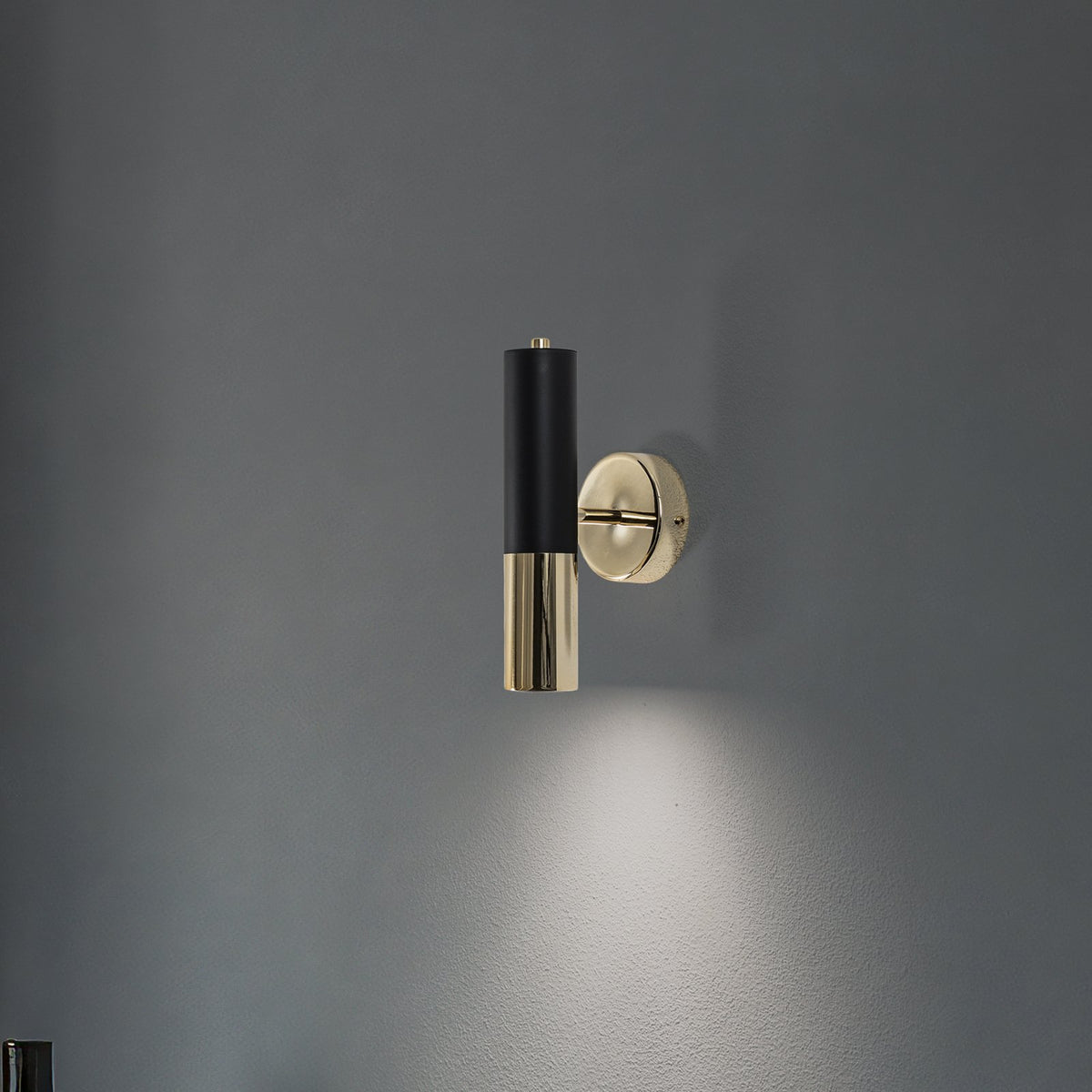 Orino Wandleuchte Leuchte Wandlampe schwarz gold Metall GU10 Made in EU 25cm - 5905563003879