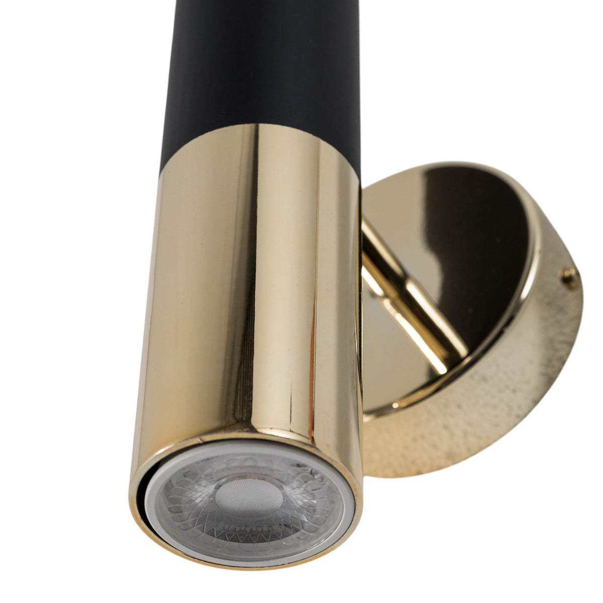 Orino Wandleuchte Leuchte Wandlampe schwarz gold Metall GU10 Made in EU 25cm - 5905563003879