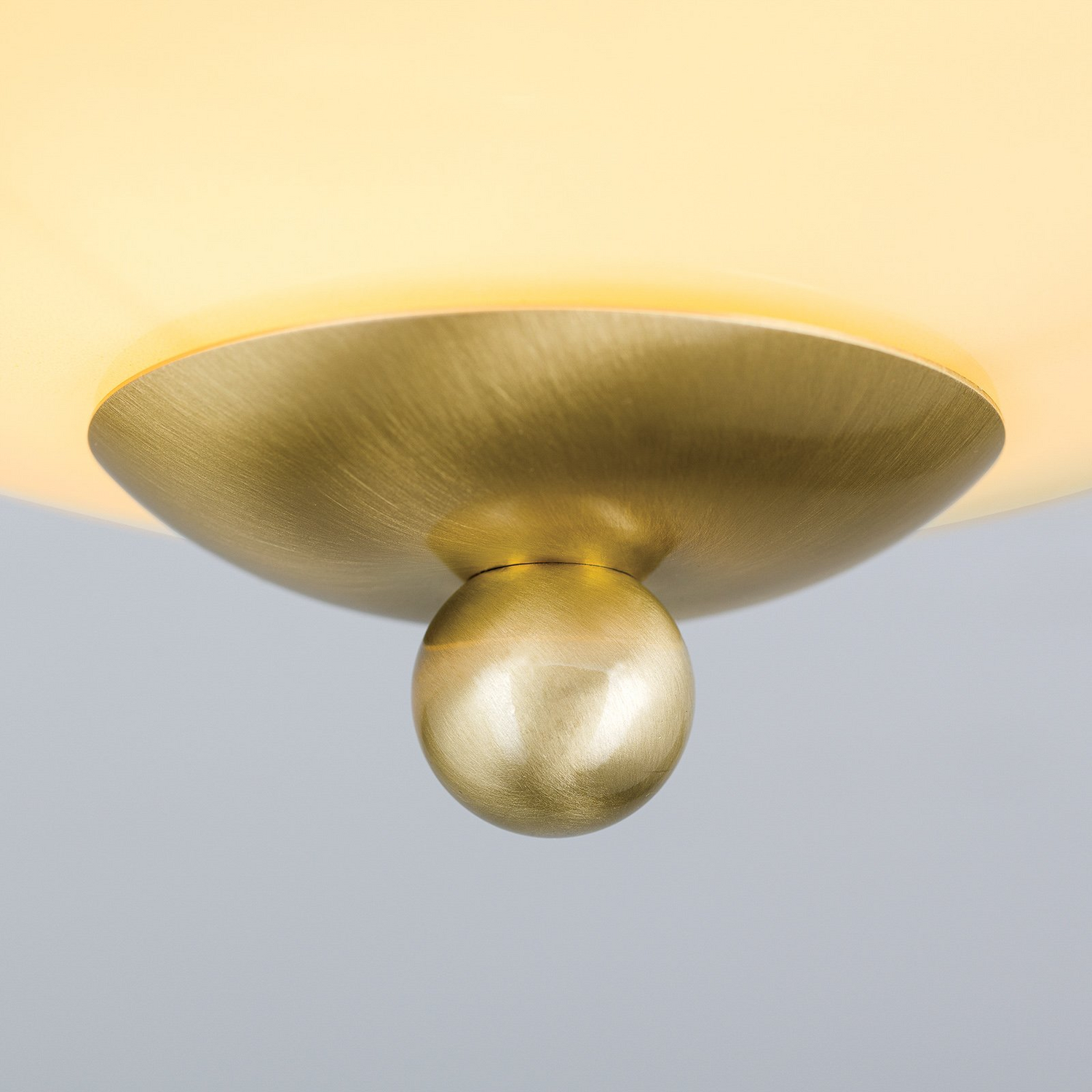 Orion Deckenlampe Hängeleuchte Landhaus Deckenlicht Messing Creme Blau ø 21cm B-Ware - 9003090269105