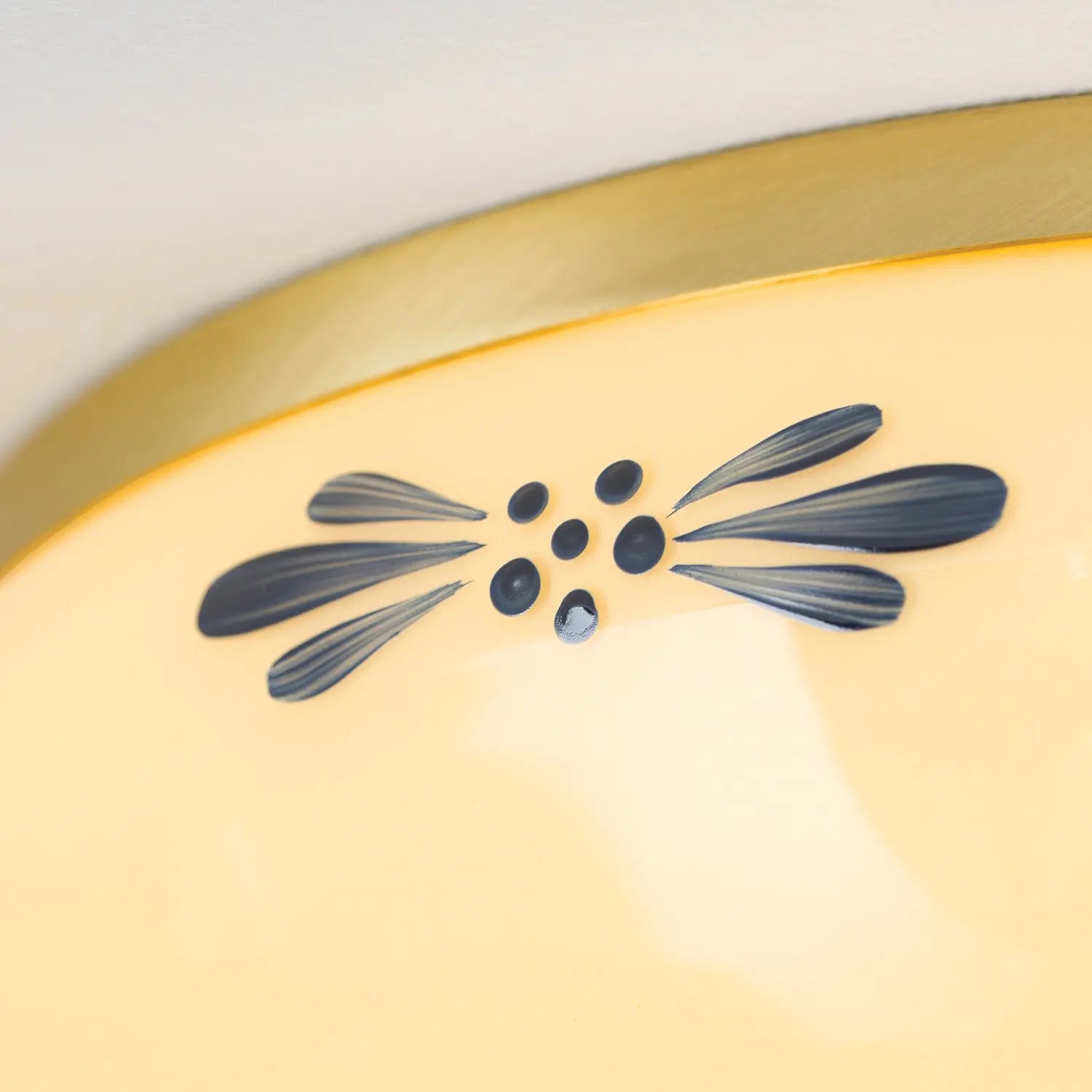 B-Ware Orion Deckenlampe Landhaus Messing Creme Blau ø 28cm - 9003090269181