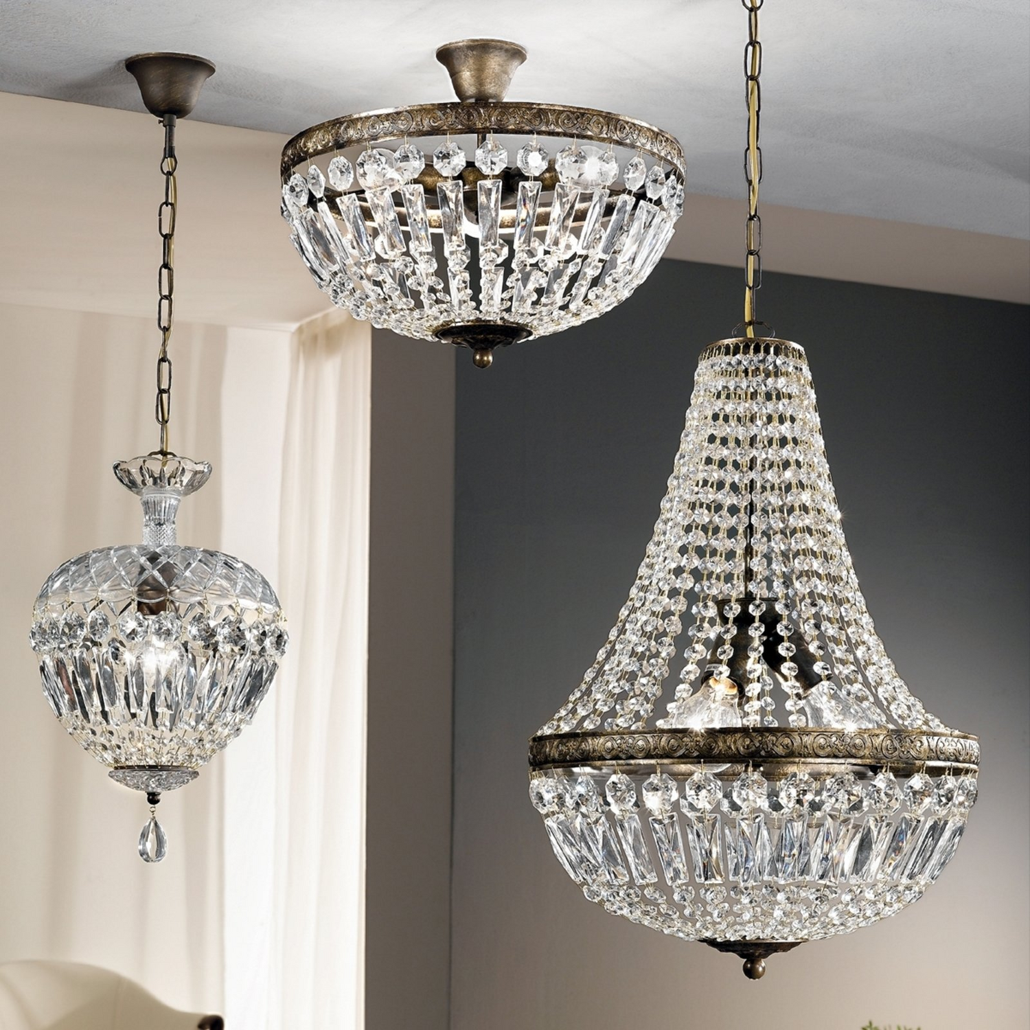 B-Ware Orion Deckenleuchte Lampe Kristallketten Arila Deckenlampe ø 40 Cm - 9003090208739