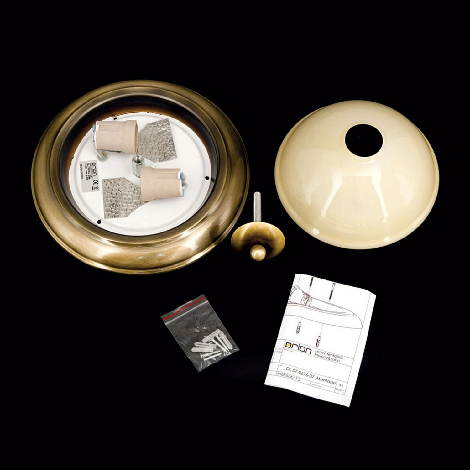 B-Ware Orion Deckenleuchte Austrian Old Lamp ø 27 Cm Deckenlampe Deckenlicht Leuchte - 9003090269648