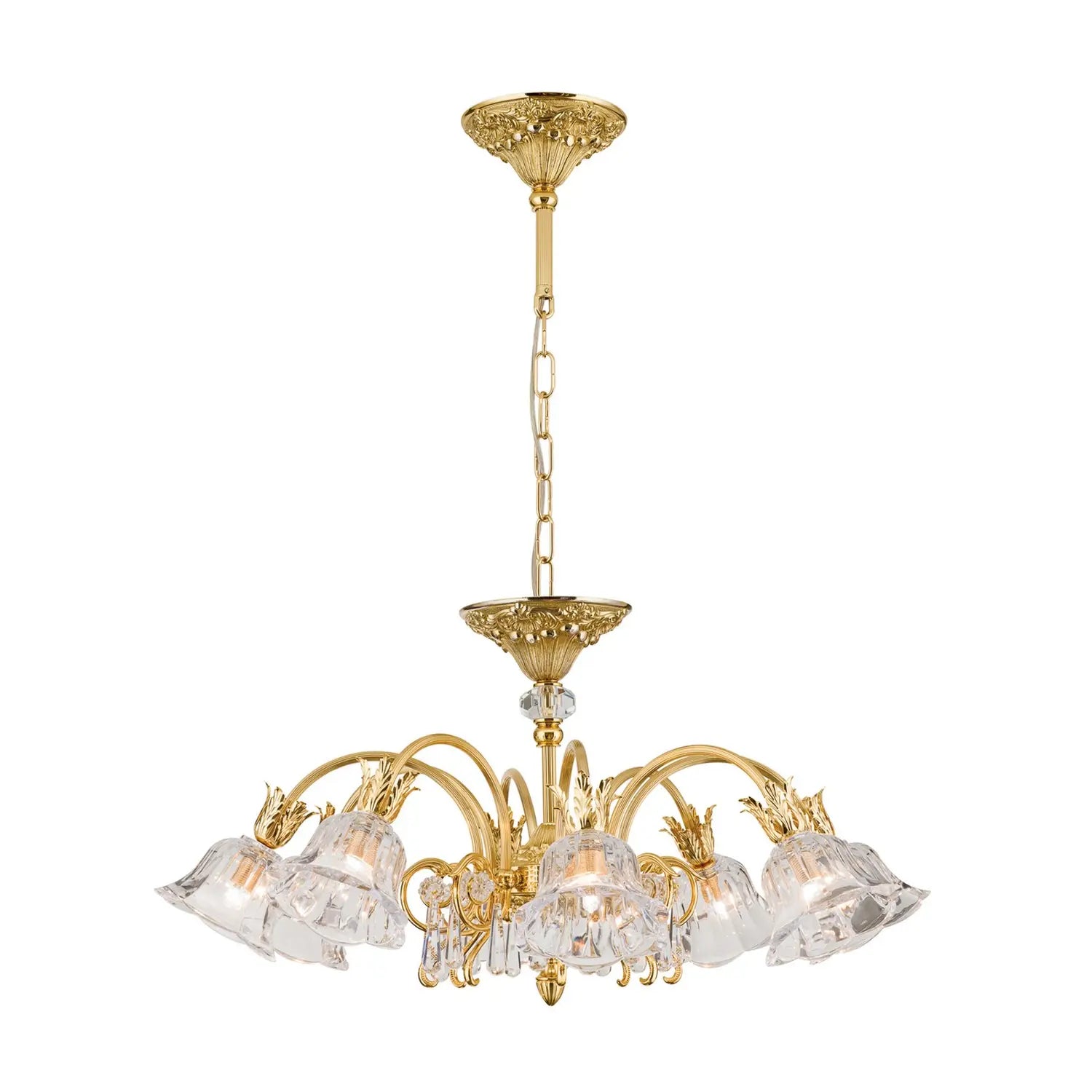 B-Ware Orion Deckenleuchte Leuchte Kaisa 24 Karat Vergoldet 8 Flammig Gold Deckenlampe - 9003090214778