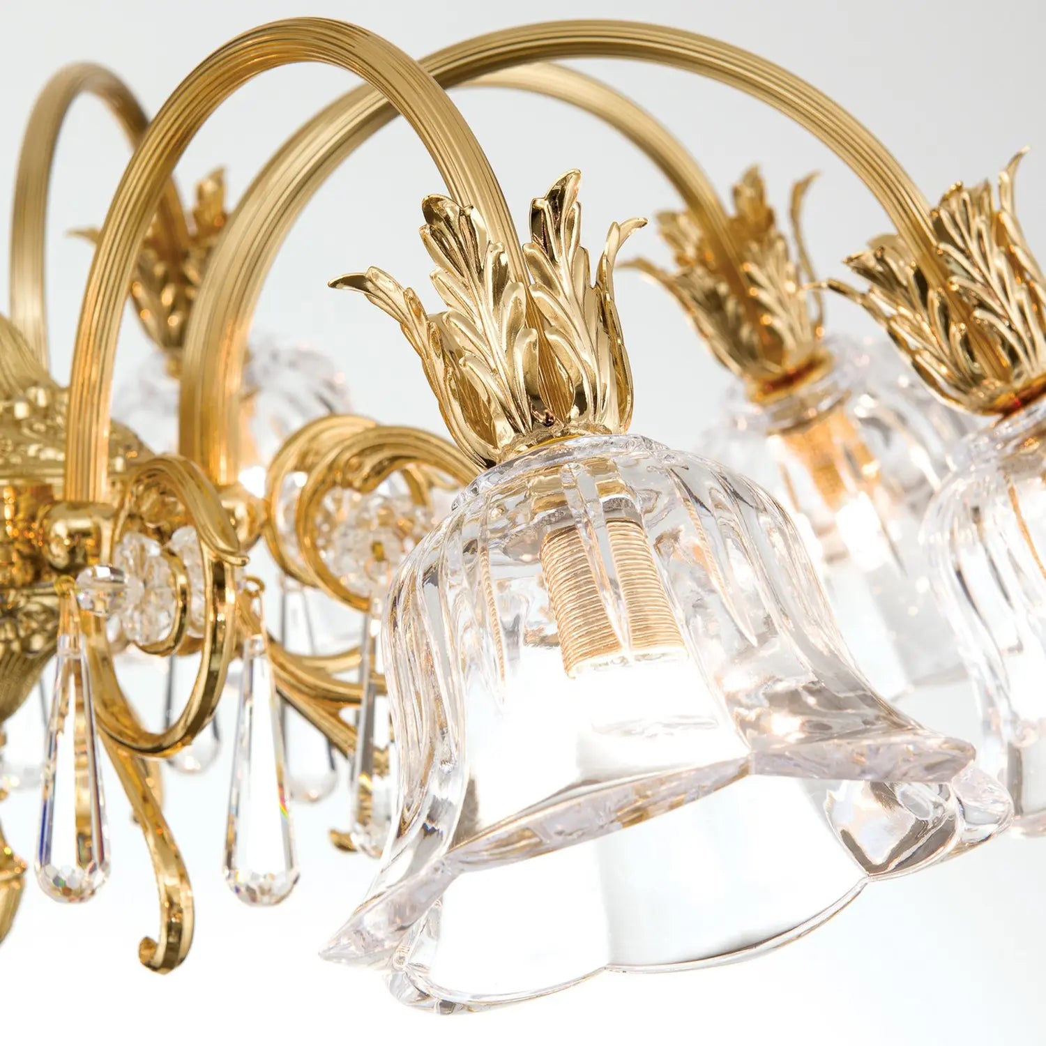 B-Ware Orion Deckenleuchte Leuchte Kaisa 24 Karat Vergoldet 8 Flammig Gold Deckenlampe - 9003090214778