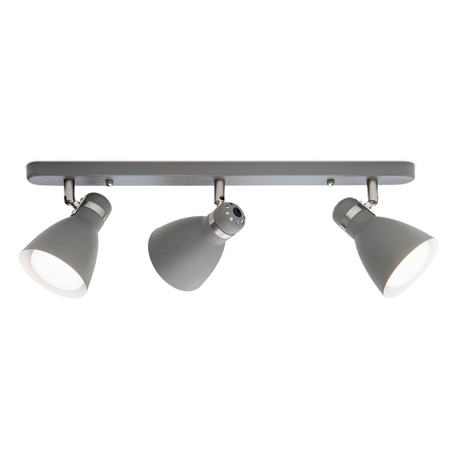 Orion Deckenstrahler Lampe School Strahler Dreiflammig Grau Stahl E27 3x25 W B-Ware - 9003090270385