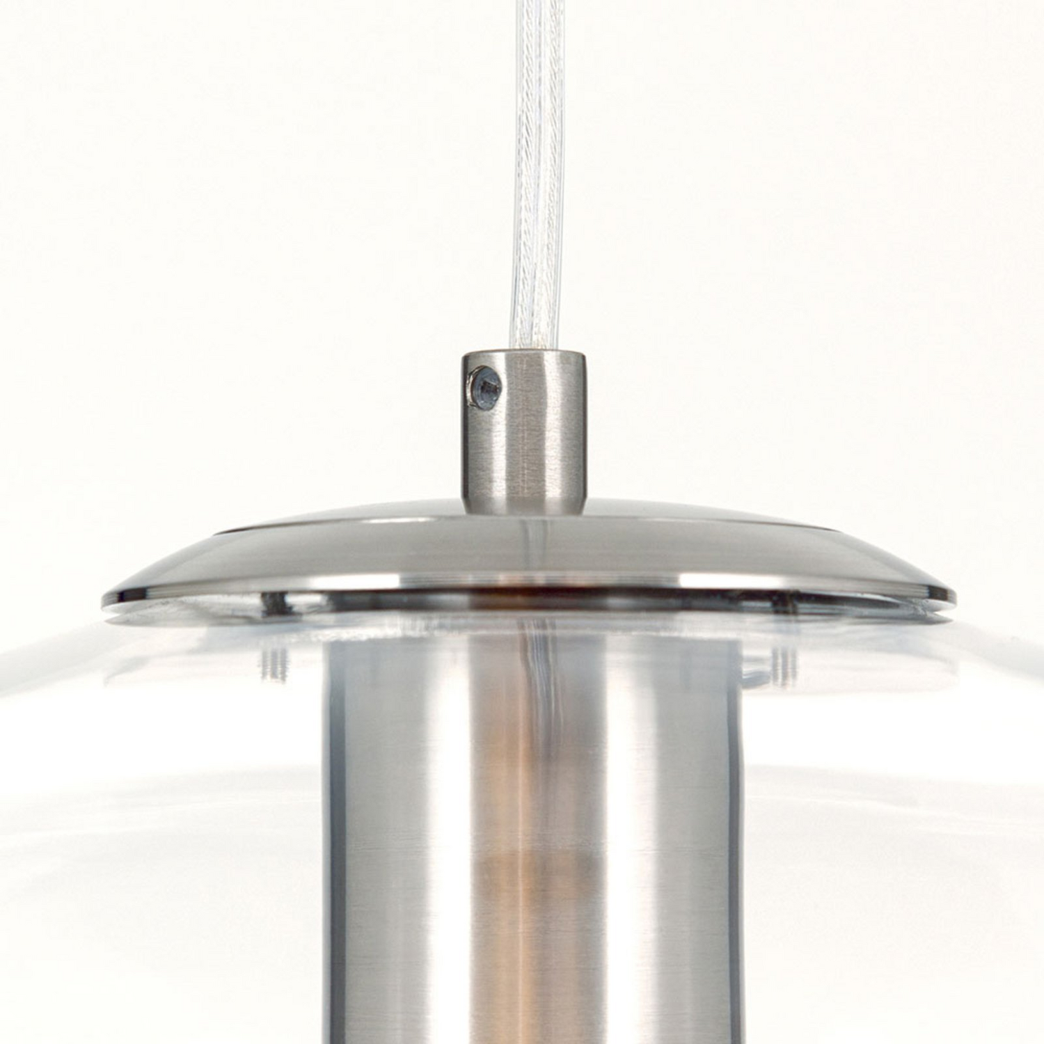 B-Ware Orion Hängeleuchte Pendelleuchte Richard Deckenleuchte Metall Nickel Glas Klar - 9003090271467