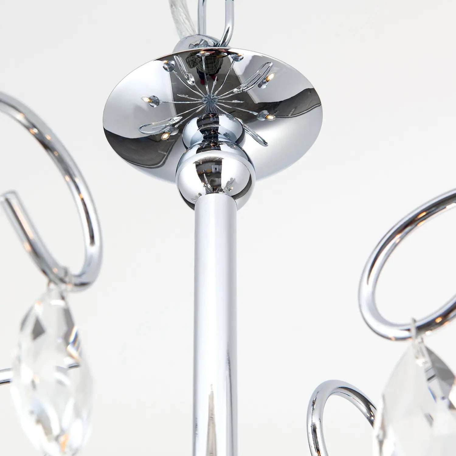 B-Ware Orion Kronleuchter Deckenlampe Alessia Kristallglas Chrom 5 Flammig - 9003090194612