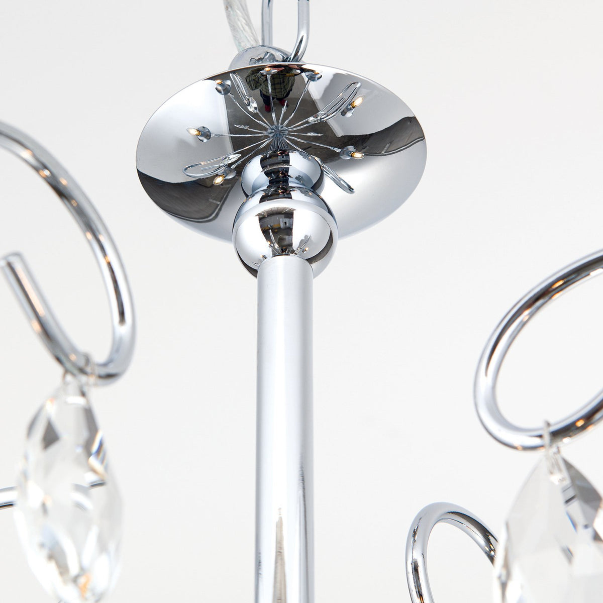 ORION Kronleuchter Deckenlampe Alessia Kristallglas chrom 5-flammig - 9003090194612
