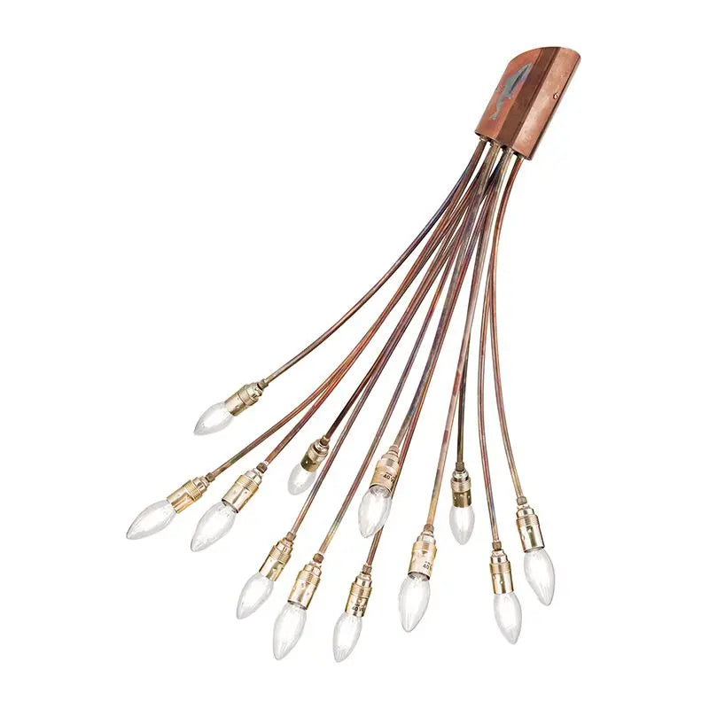 B-Ware Orion Deckenleuchte Pendelleuchte Brazona Kupfer Messing Zwölfarm Leuchte - 9003090226467
