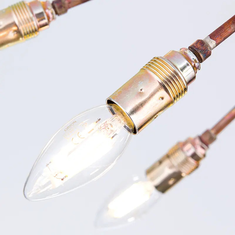 B-Ware Orion Deckenleuchte Pendelleuchte Brazona Kupfer Messing Zwölfarm Leuchte - 9003090226467