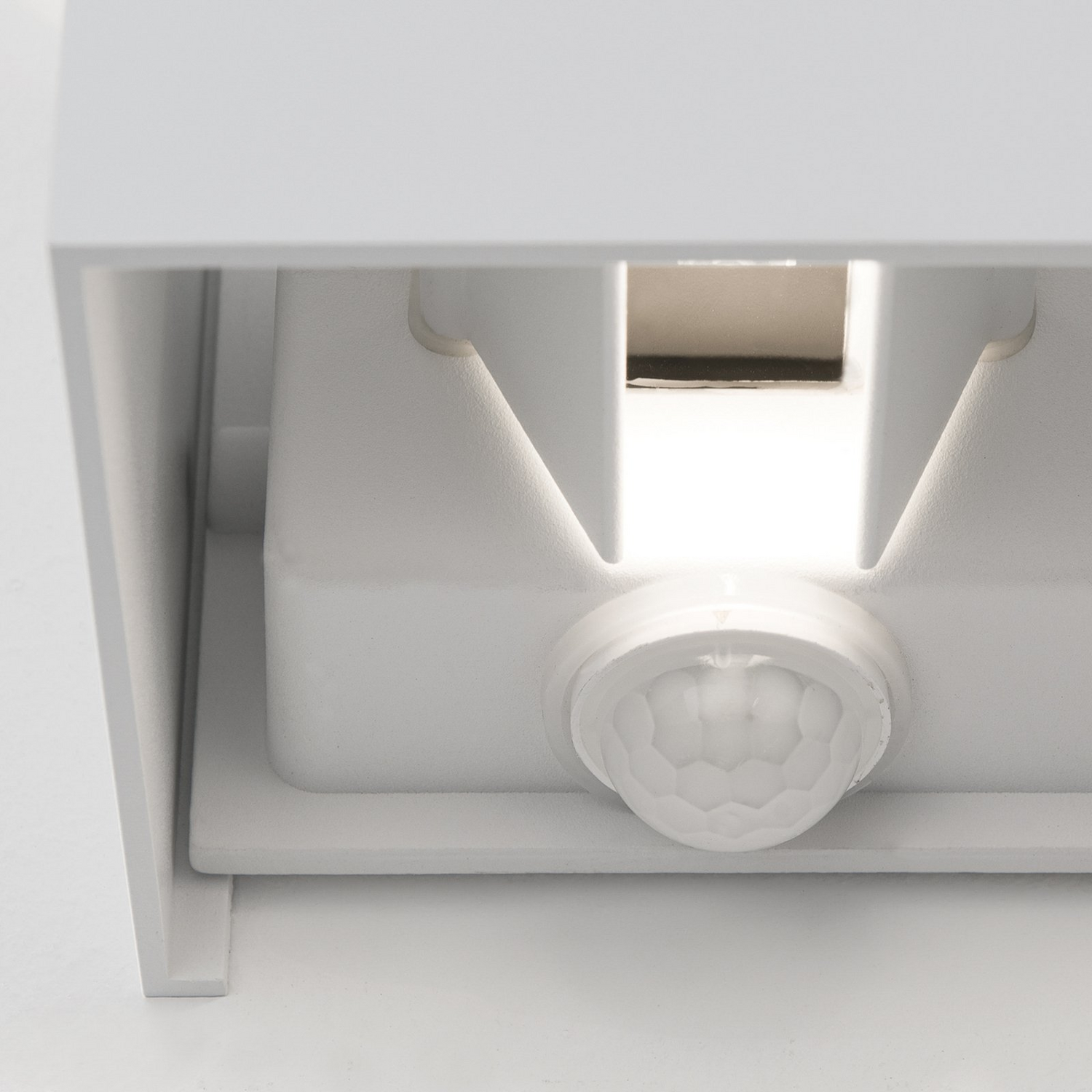 B-Ware Orion Wandleuchte Außenlampe Led Bewegungsmelder Aluminium Weiß Cube S - 9003090277179