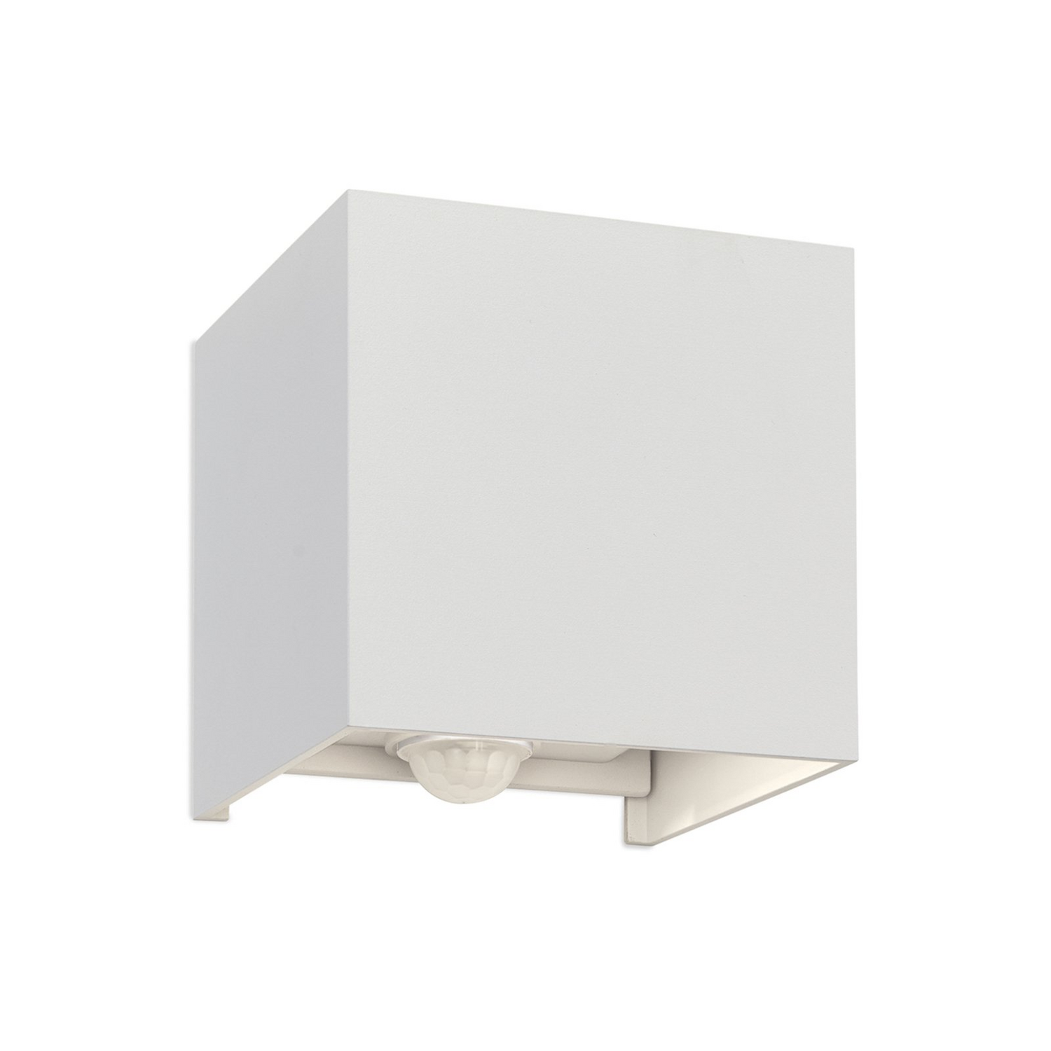B-Ware Orion Wandleuchte Außenlampe Led Bewegungsmelder Aluminium Weiß Cube S - 9003090277179