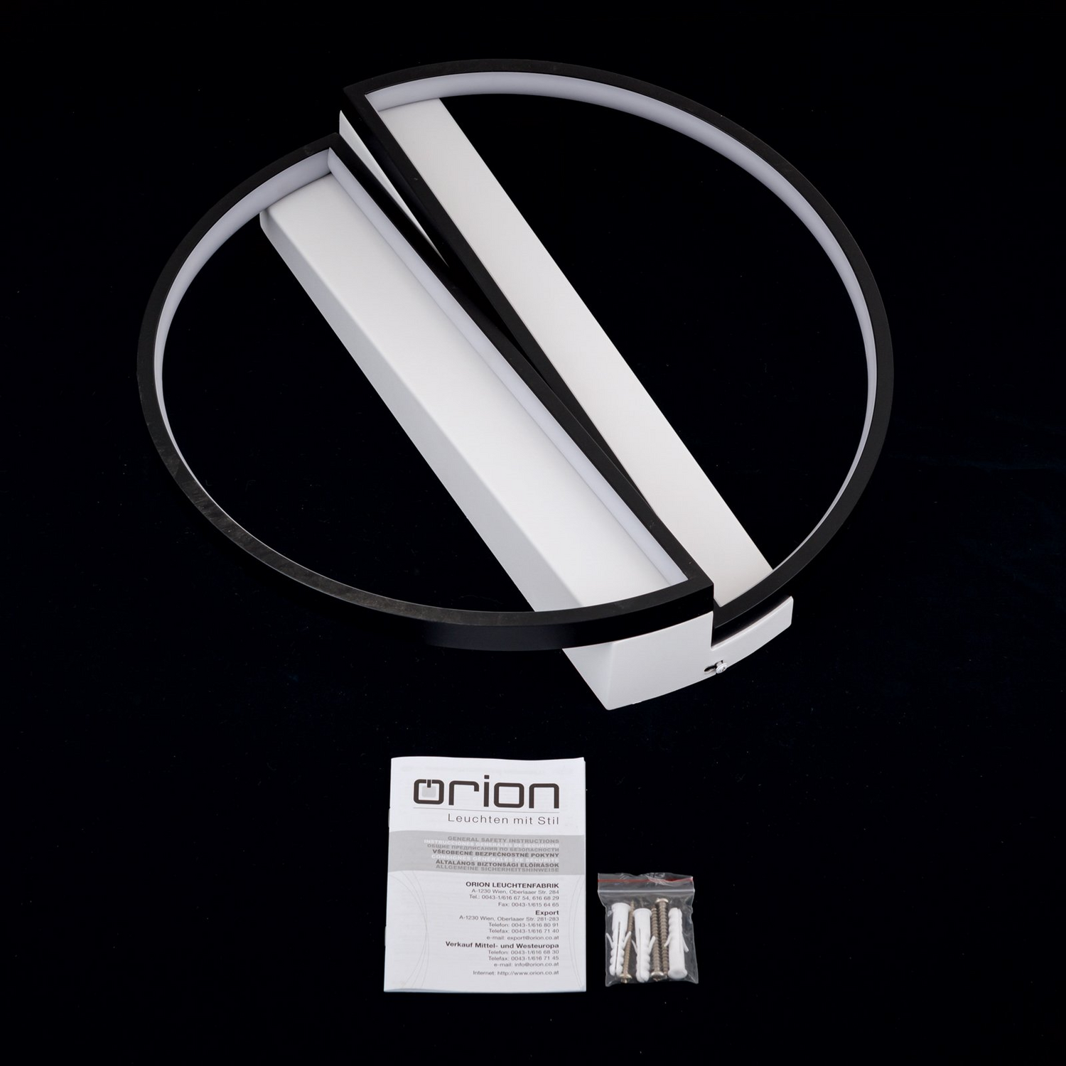 B-Ware Orion Led Deckenlampe Olga Lampe Leuchte Beleuchtung Schwarz Weiß Modernes  - 9003090274321