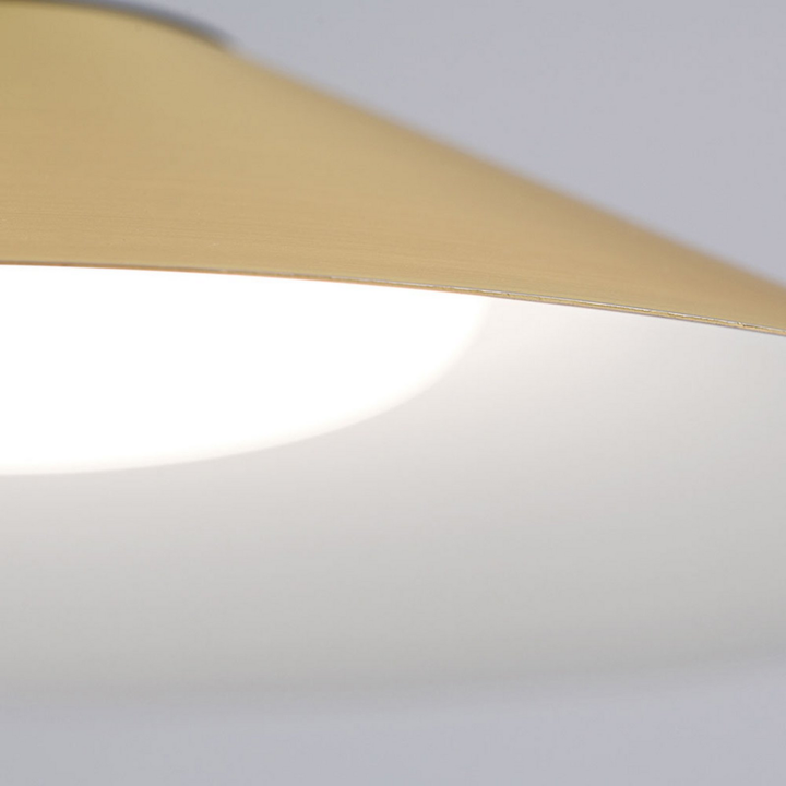 Orion Led Pendelleuchte Gourmet Schirm Messing Matt Lampe Leuchte Spot Licht B-Ware - 9003090266753