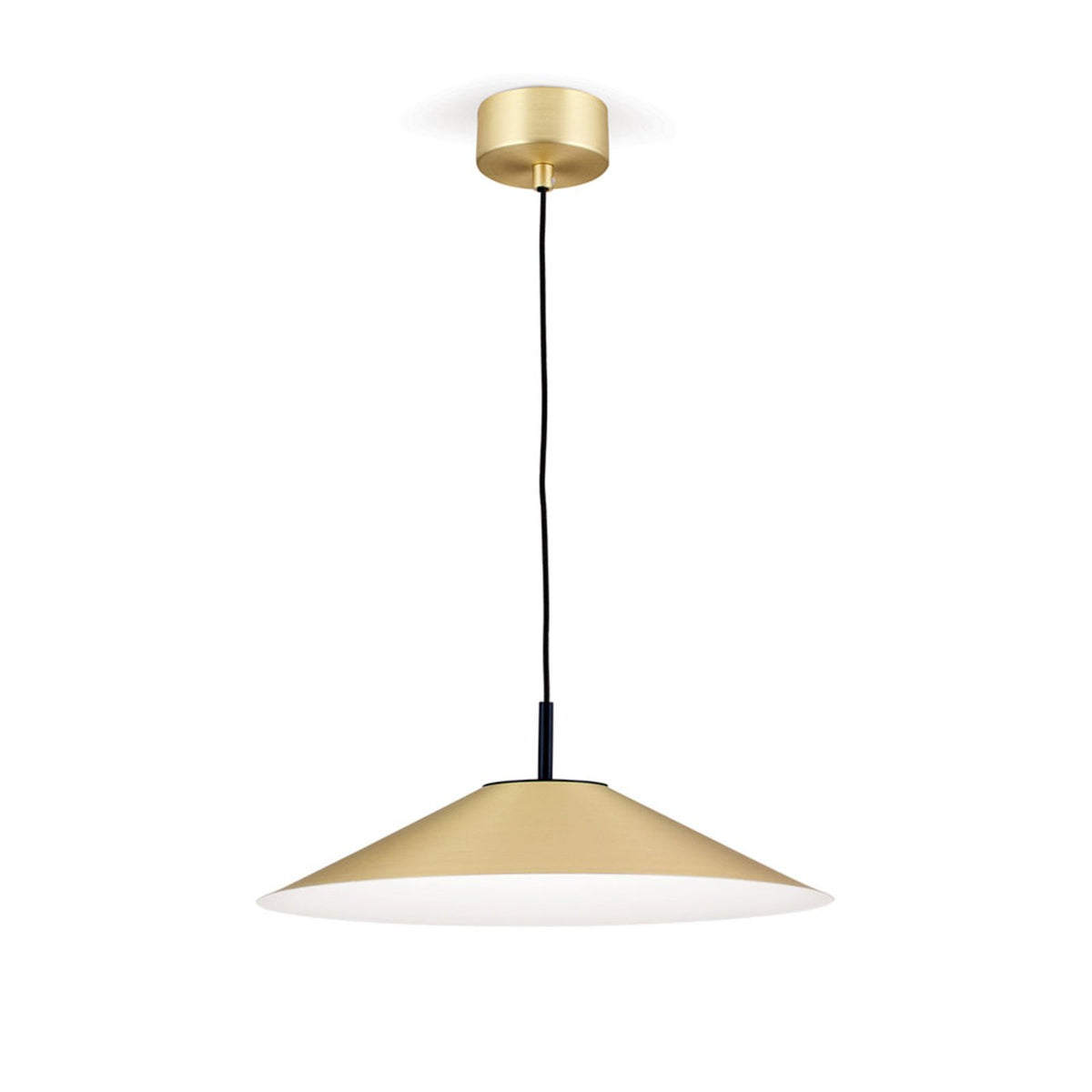 ORION Pendelleuchte Hängelampe LED Gourmet messing matt Schirm schwarz Stahl Tex - 9003090266753