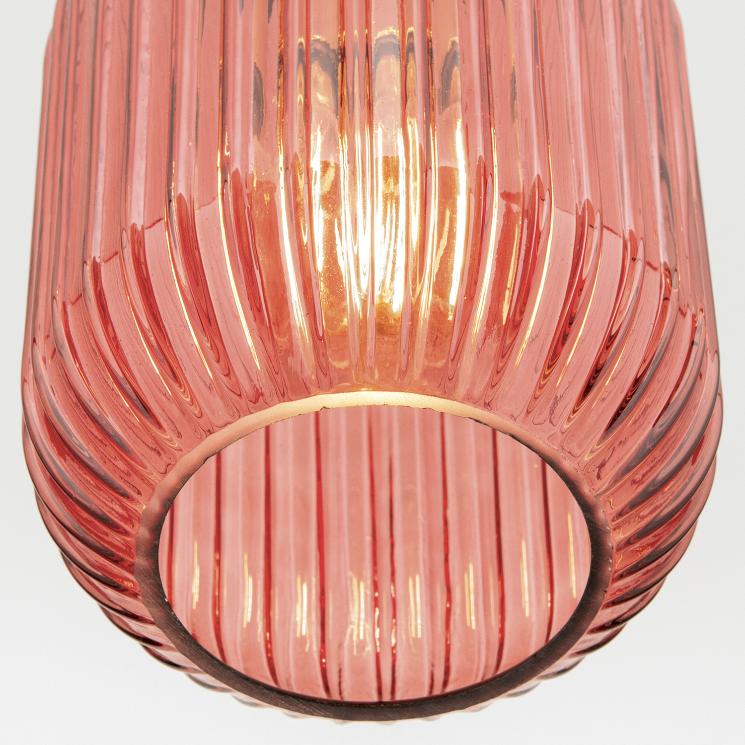 B-Ware Orion Pendelleuchte Hängelampe Carneval Leuchte Altmessing Rot Glas ø 14 Cm - 9003090277803