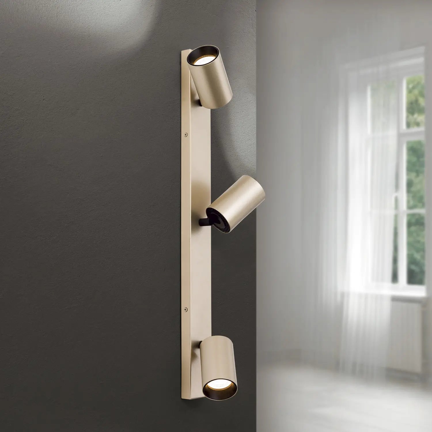 B-Ware Orion Strahler Sean Deckenleuchte Lampe 3 Flg Goldfarben Metall Schwenkbar - 9003090277711