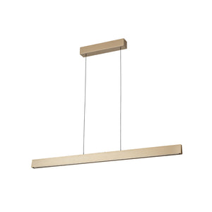 B-Ware Orion Tara LED Hängelampe Pendelleuchte Messing matt Wohnzimmerlampe 120 cm