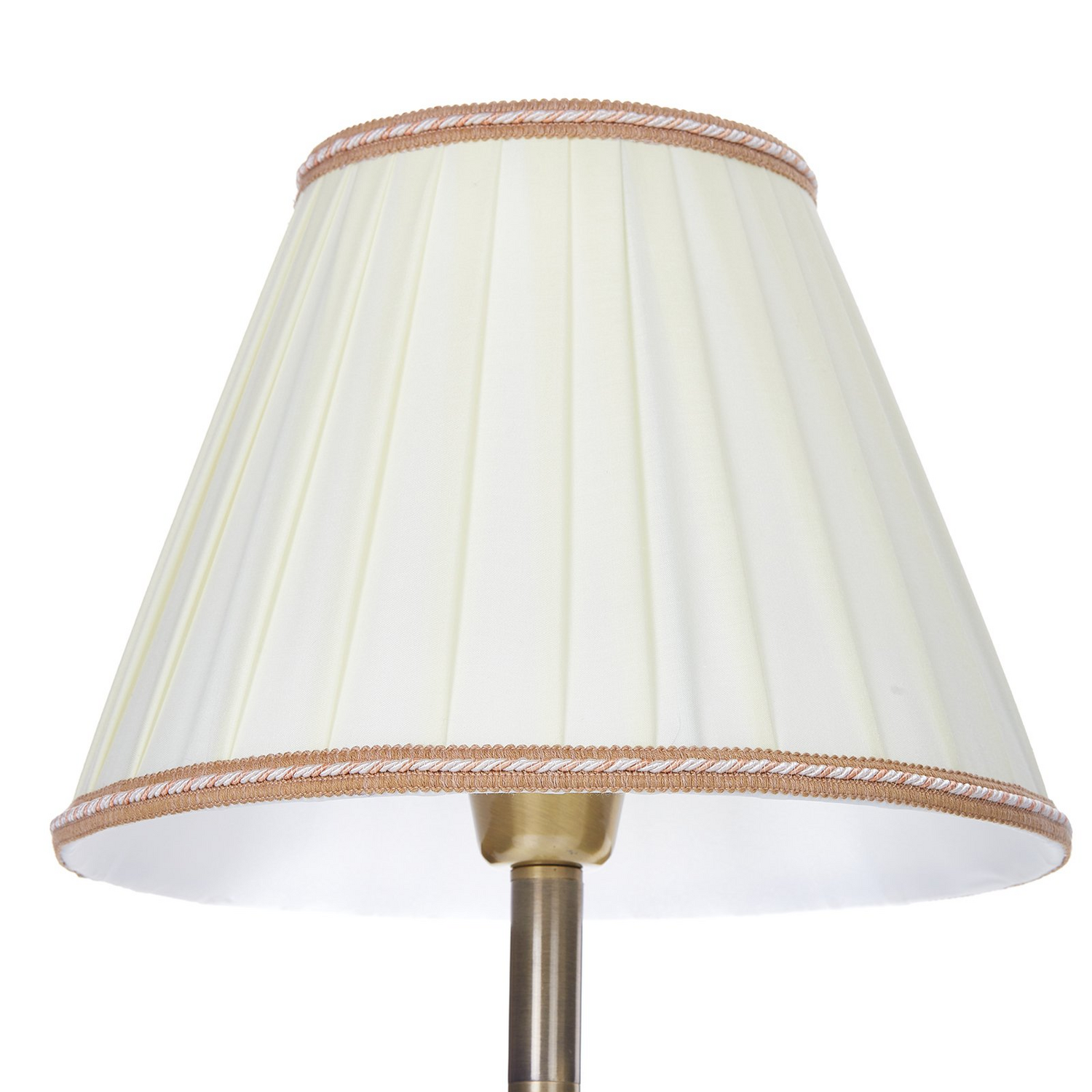 Orion Rosella Tischleuchte Lampe Leuchte E27 Gold Patiniert Creme 50 Cm Hoch B-Ware - 9003090212576