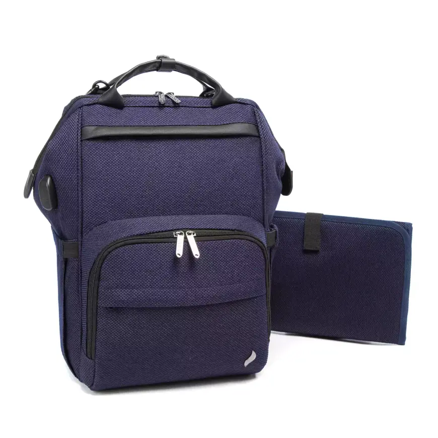 B-Ware Osann Wickelrucksack Back Pack Babytasche Windelrucksack Rucksack Indigo - 4016428009255