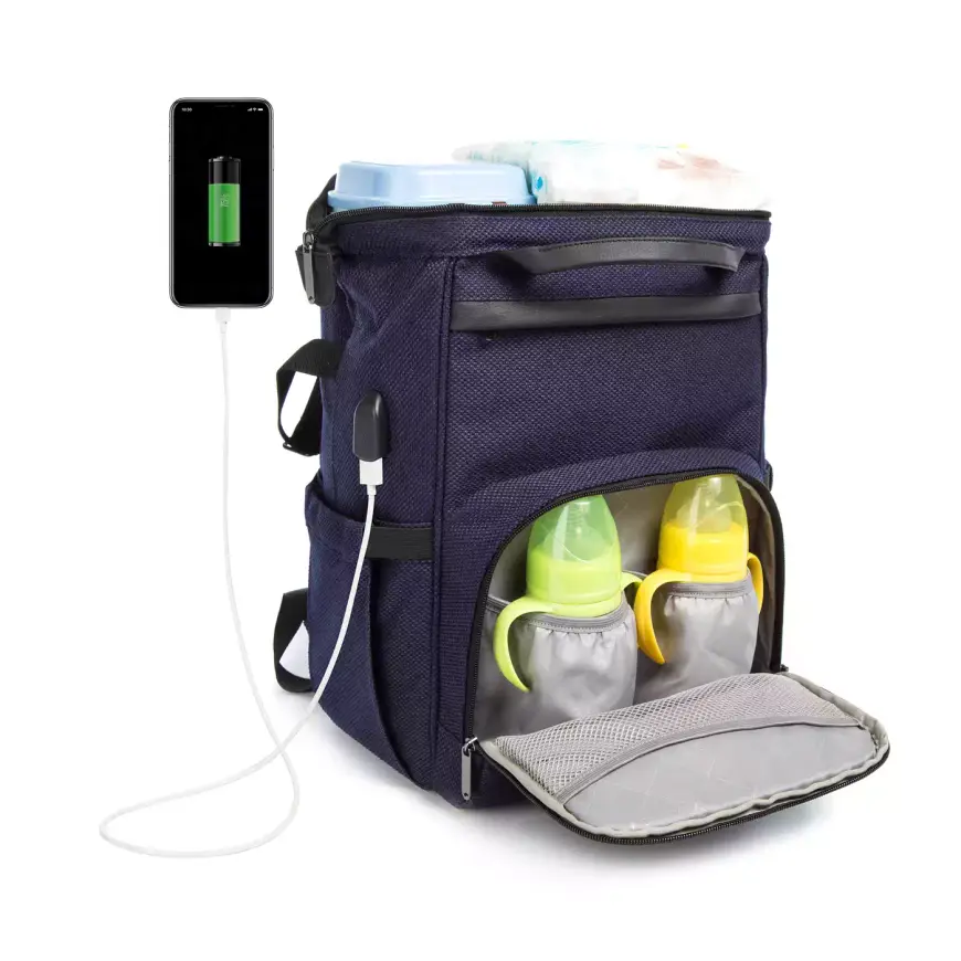 B-Ware Osann Wickelrucksack Back Pack Babytasche Windelrucksack Rucksack Indigo - 4016428009255