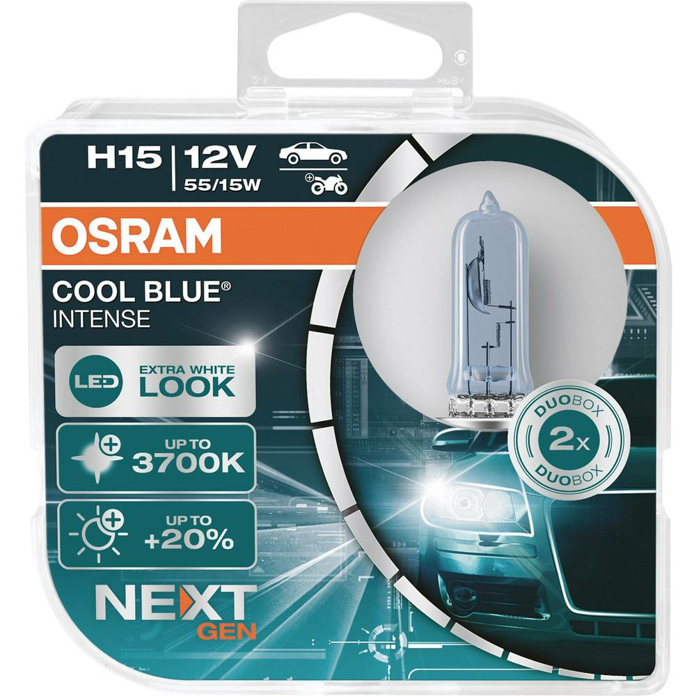B-Ware Osram 64176 Cbn Hcb Halogen Leuchtmittel Cool Blue Intense H15 15/55 W 12 V - 4062172215008