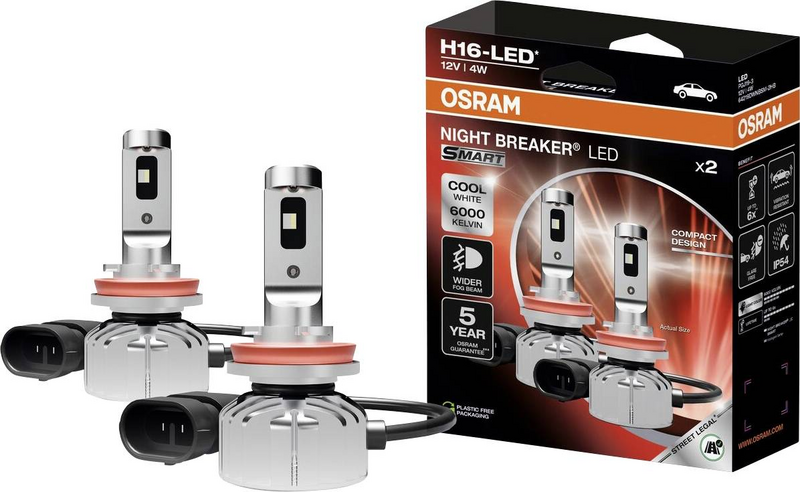 Osram 64219 Dwnbsm 2 Hb Night Breaker Smart H16 12 V Led Leuchtmittel B-Ware - 4062172410274