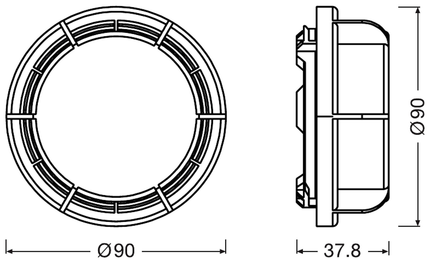 B-Ware Osram Adapter Kappe Abdeckkappe Led Night Breaker H7 Le Driving Cap Ledcap07 Paar - 4062172305983