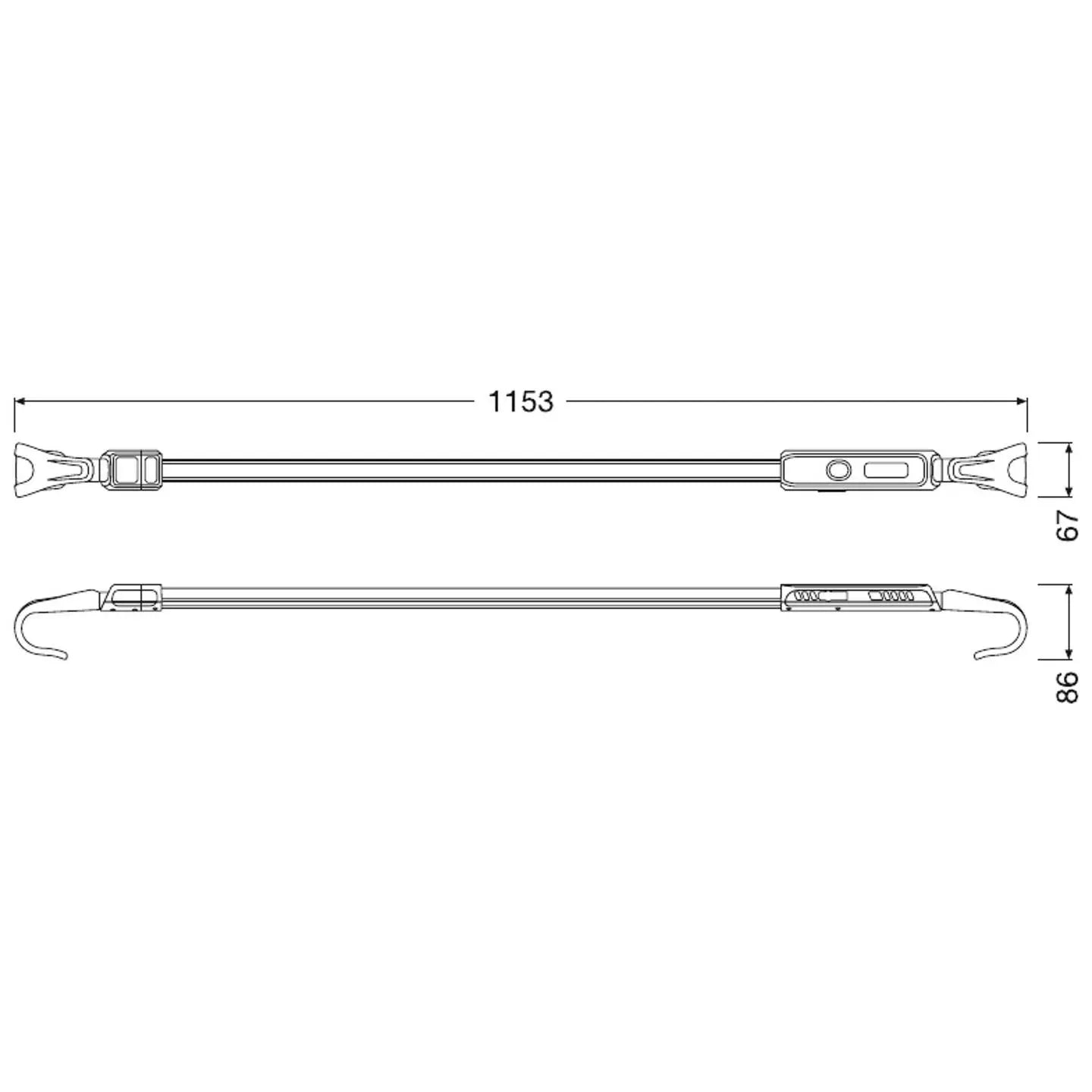 B-Ware Osram Motorhaubenleuchte Arbeitsleuchte Inspektionslampe Led Akku Weiß - 4052899631021