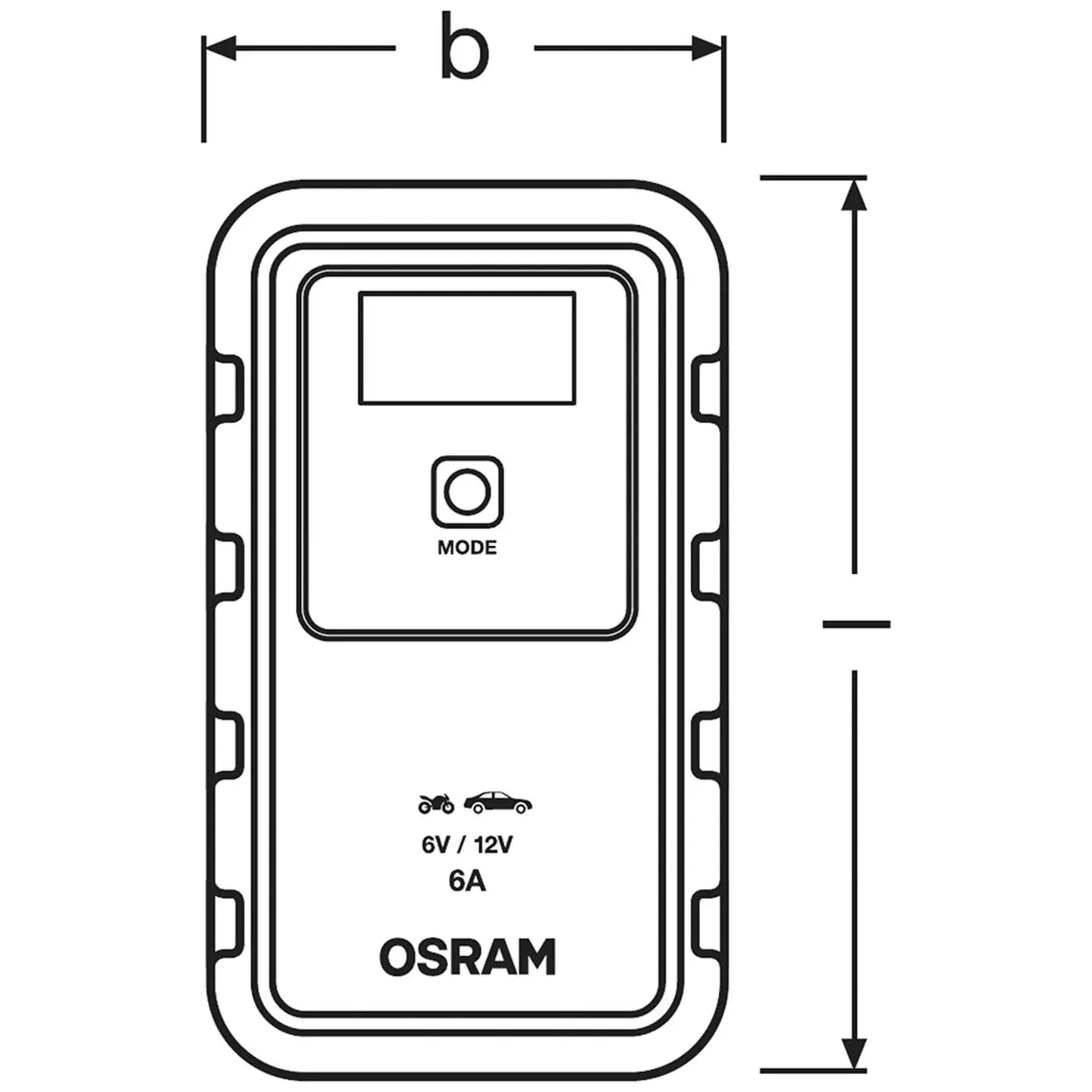 B-Ware Osram Automatikladegerät Batterieladegerät Autobatterie Ladegerät Wartungsge198 - 4052899620537