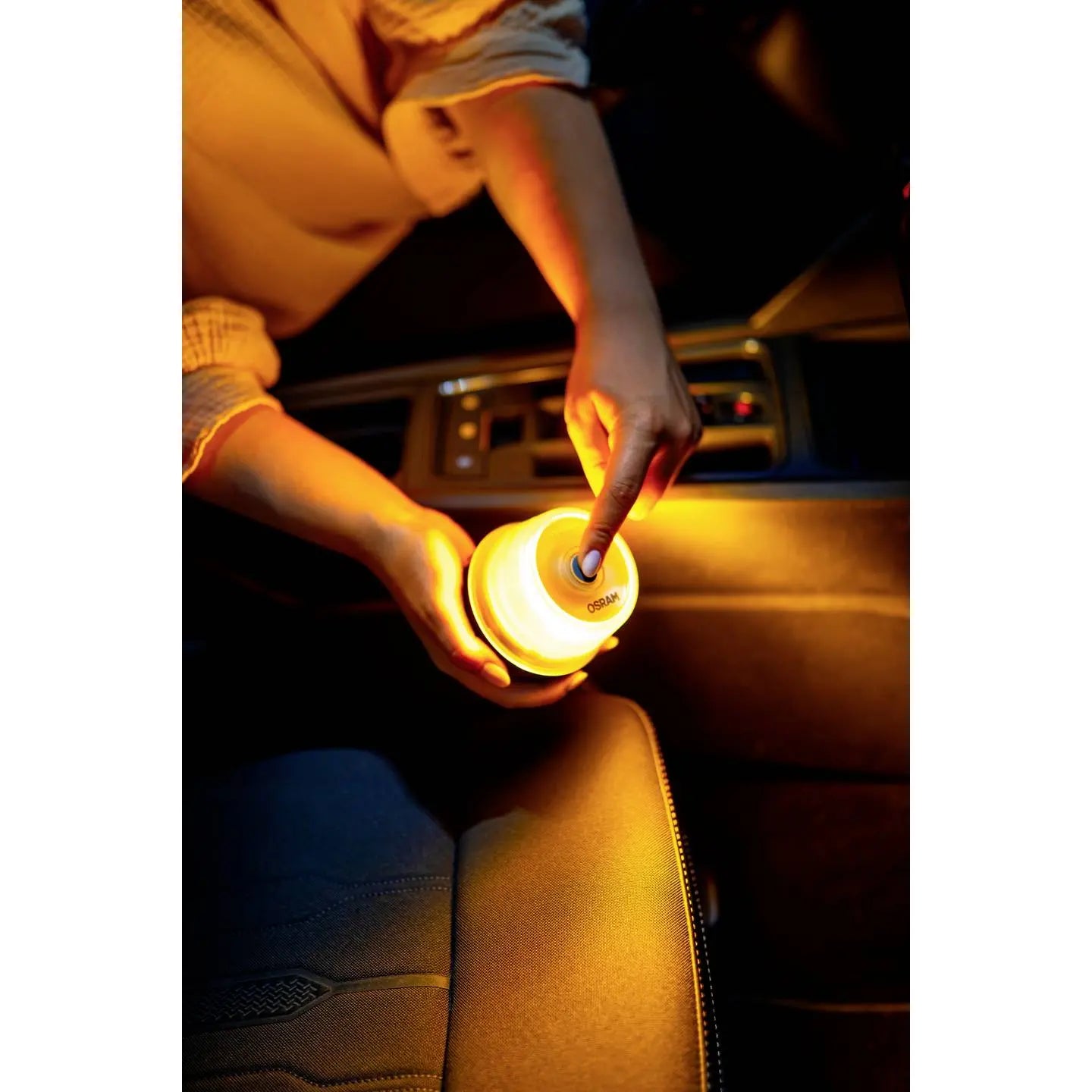 B-Ware Osram Warnleuchte Warnlicht Led Warnlampe Straßenverkehr Orange Usb C Ladekabel - 4062172295840